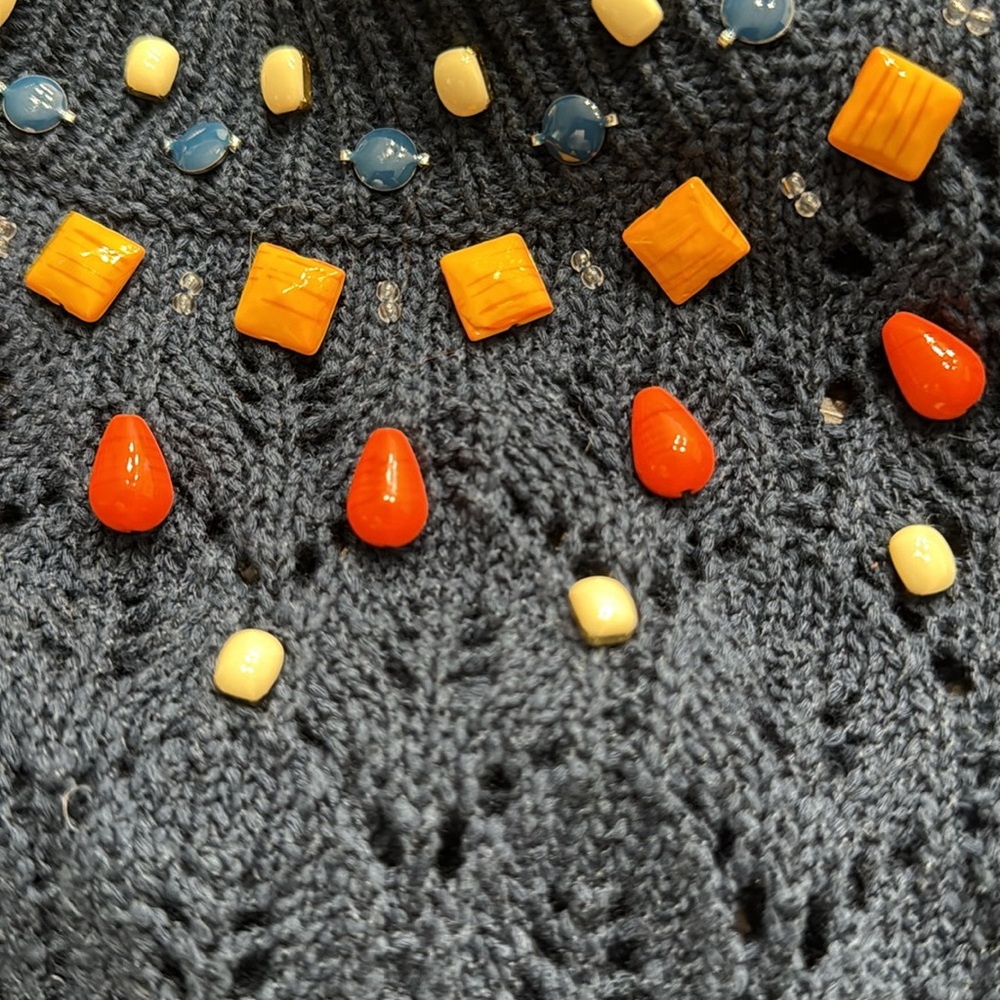 SÉZANE Marine Taille Pullover Sweater - Picture 9 of 13
